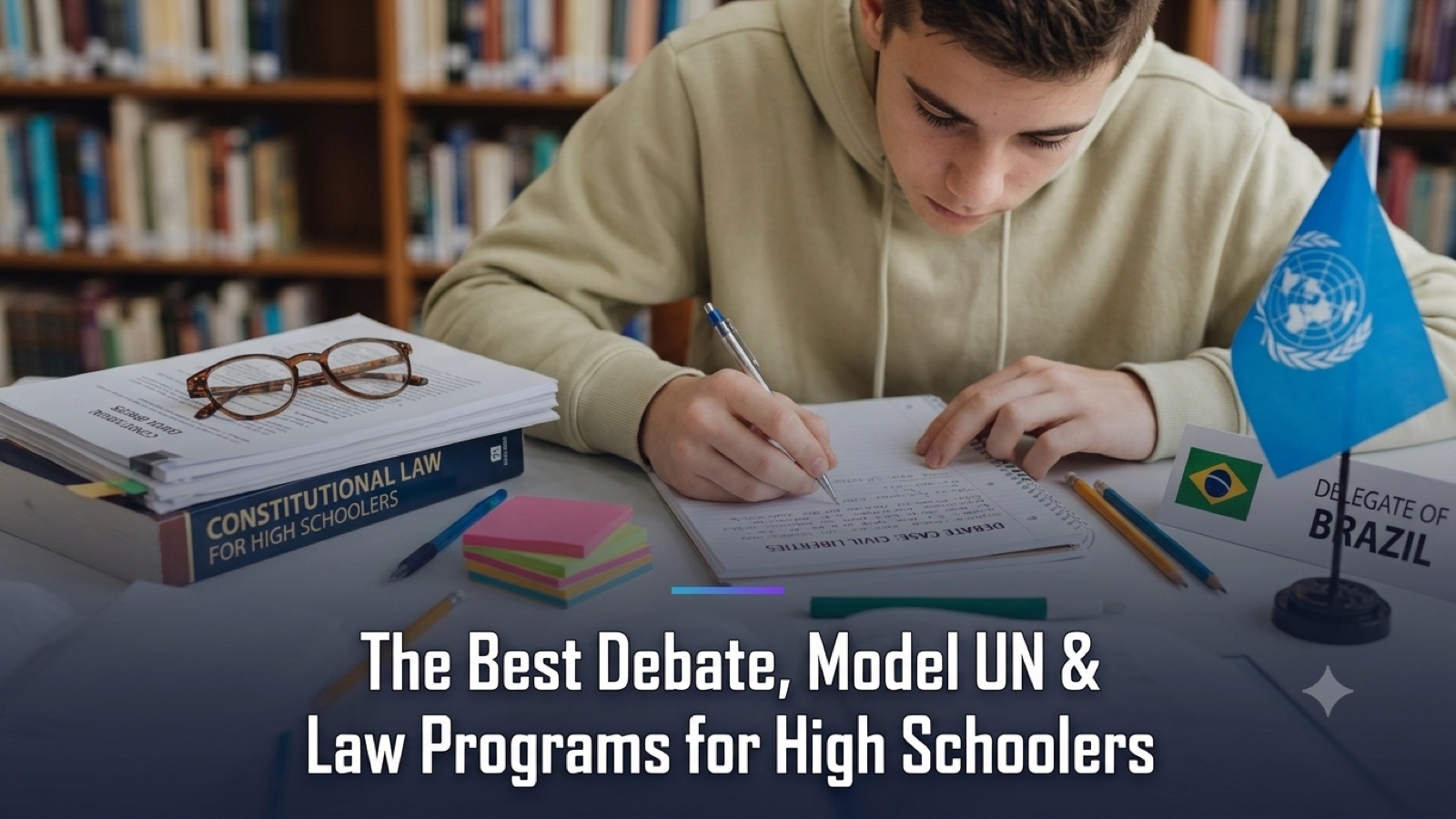 High schoolers competing in debate and Model UN