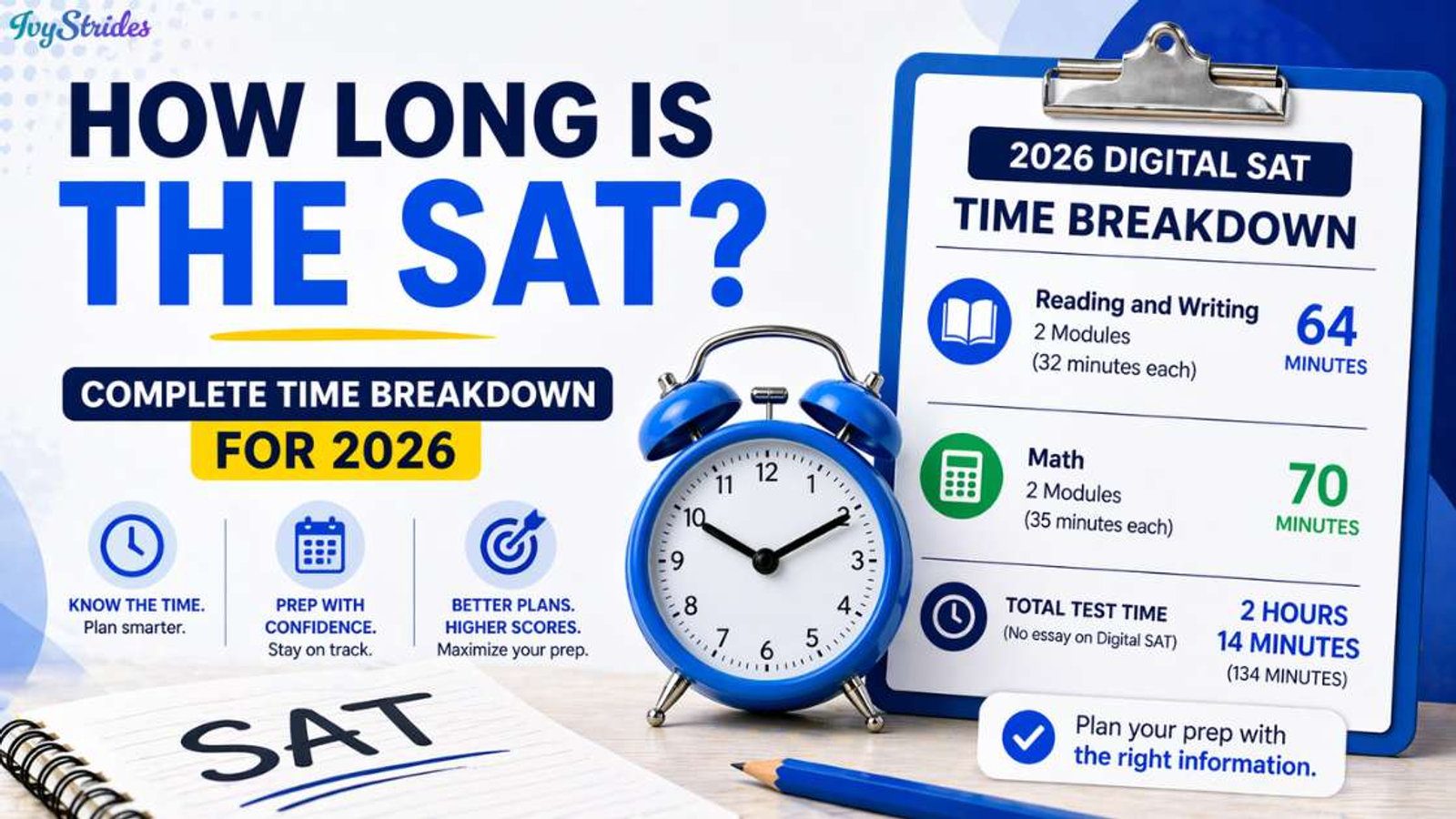 How Long Is the SAT? Complete Time Breakdown for 2026