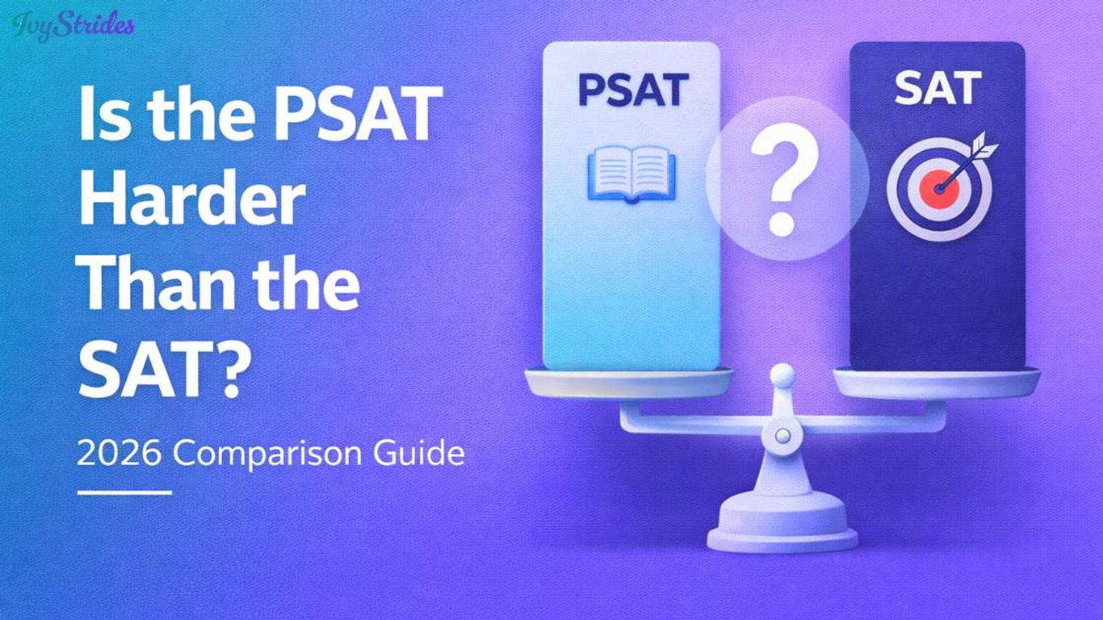 Is the PSAT Harder Than the SAT? A Complete 2026 Comparison