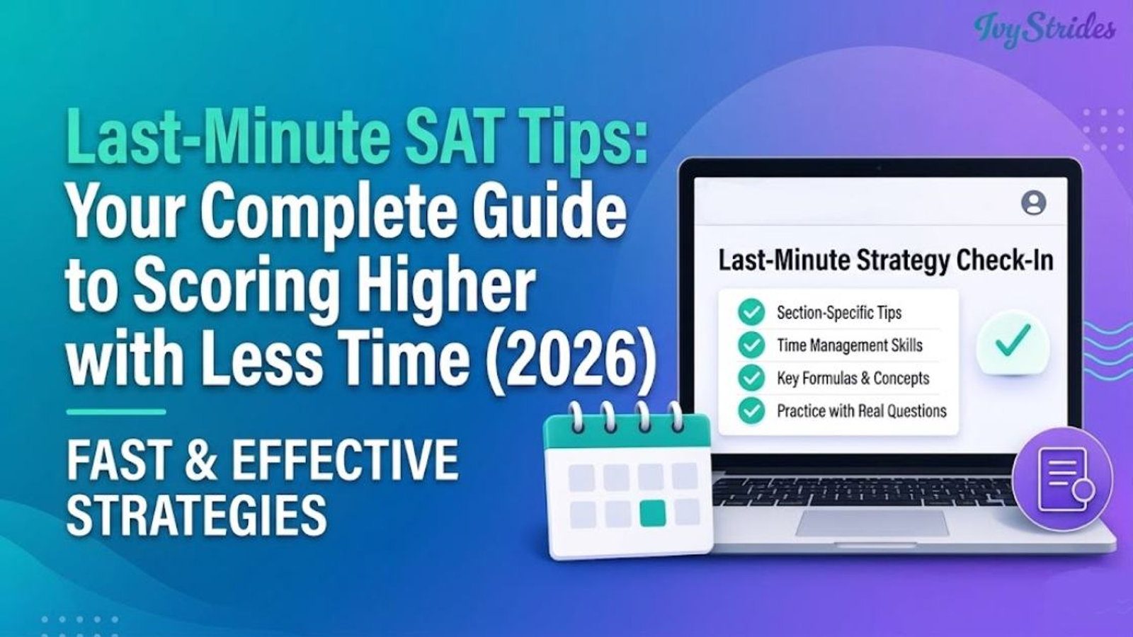 Last-Minute SAT Tips: Your Complete Guide to Scoring Higher with Less Time (2026)
