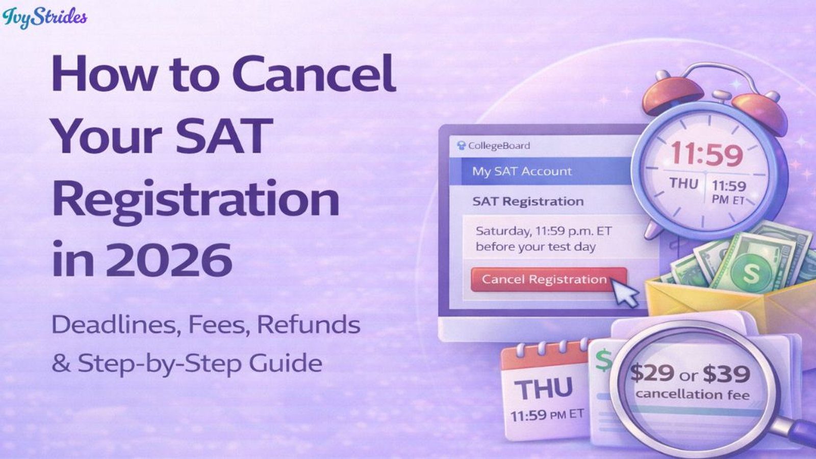 How to Cancel Your SAT Registration in 2026: Deadlines, Fees, Refunds & Step-by-Step Guide