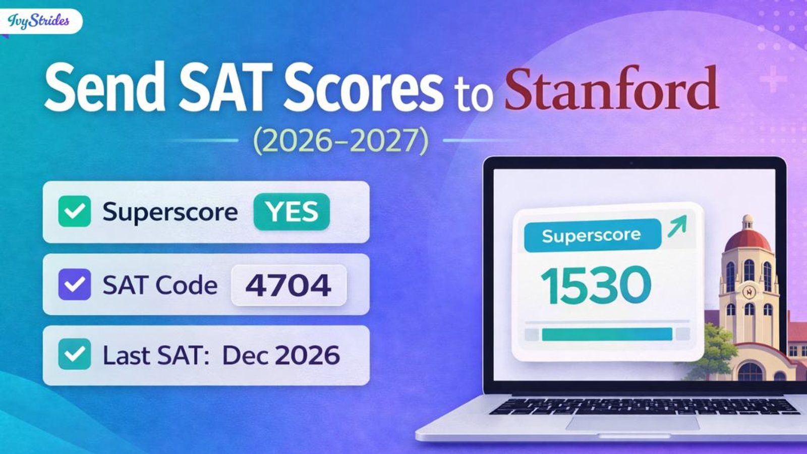How to Send SAT Scores to Stanford University: Superscore Policy, Codes & Deadlines (2026–2027)